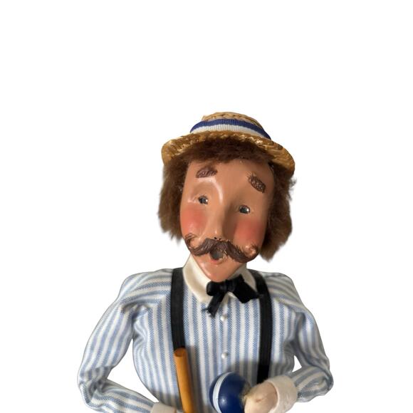 Buyers Choice Ltd Retired 1999 Victorian Caroler Croquet Mallet Suspenders - Picture 7 of 8